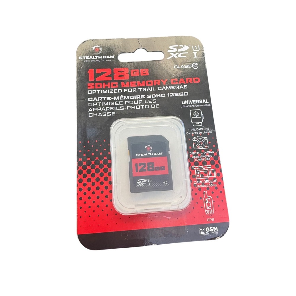 Stealth Cam 128GB SDHC Memory Card Class 10 UHS-I Trail Camera STC-128GB NEW